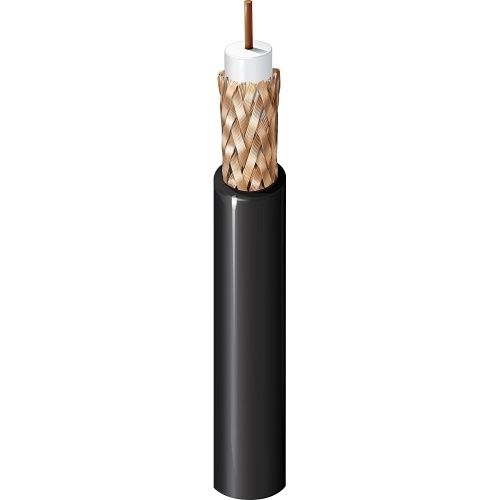Belden 443945.00500 20AWG Solid BC RG59 Surveillance and CCTV Coaxial Cable, Foamed Polyethylene Core, LSZH Jacket, 500m Reel, Grey