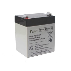 Yuasa Y5-12/250/FR/Box Yuvolt Series, Sealed Lead Acid Yuvolt Battery, 12V 5Ah