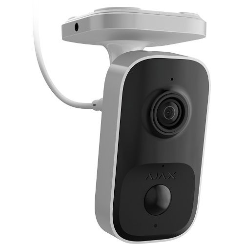 Ajax 138541.303.WH1 IndoorCam Indoor Wi-Fi Security Camera with PIR Motion Detector and Built-in AI, White