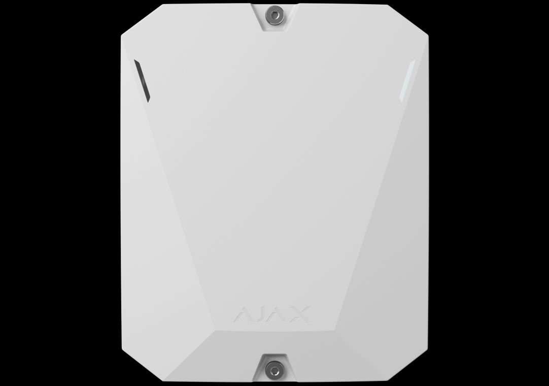 Ajax 35279.62.WH1 MultiTransmitter EOL 18‑Zone Integration Module, Plug Type G, White, (Replaces 44950.62.WH1)