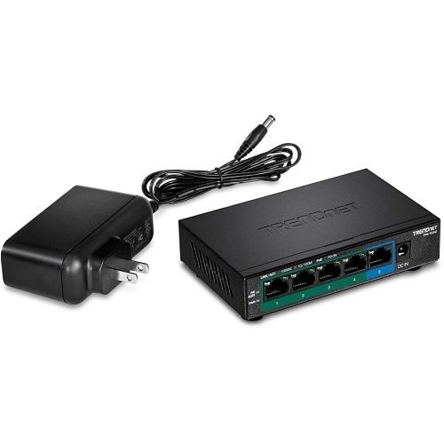 TRENDnet TPE-TG52 5-Port Gigabit PoE+ Switch, 32W, (Replaces TPE-TG52)