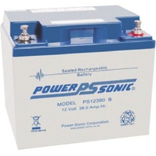Power Sonic PS-12380VdS PS Series, 12V, 38Ah, Sealed Lead Acid Rechargeable Battery, 20-Hr Rate Capacity