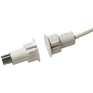 Aritech DC107 Recessed-Mount Contact for Steel Doors, 2m (6.6') Cable