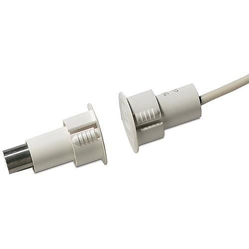 Aritech DC107 Recessed-Mount Contact for Steel Doors, 2m (6.6') Cable