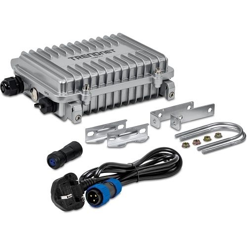 TRENDnet TI-OBF711 Industrial Outdoor 10G SFP+ to 10G PoE++ Media Converter, 95W