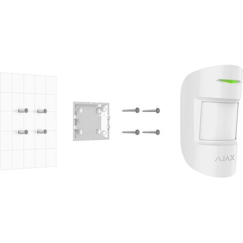 Ajax 133222.02.WH1 Superior MotionProtect Plus Jeweller, White, (Replaces 67725.02.WH1)