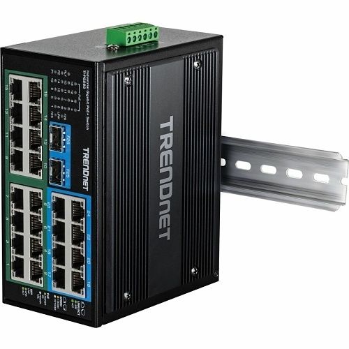 TRENDnet TI-PG262 26-Port Hardened Industrial Gigabit PoE+ DIN-Rail Switch
