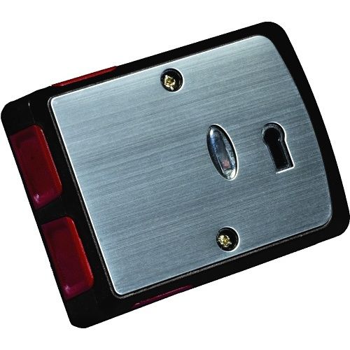 Knight Fire PA4S G3 Confirmable Panic Button, 8-Terminal, Multi-Resistor, LED, Black/Steel