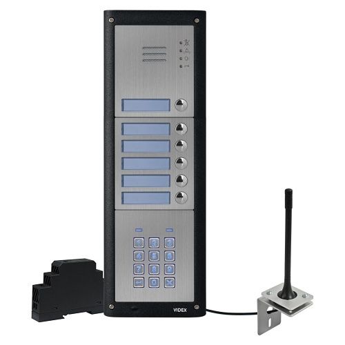 Videx GSM4KCR-1S/4G 4000 Series 1-Button 4G GSM Audio Kit and Keypad, Surface Mount