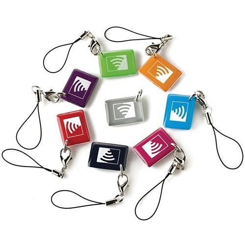 JCI Visonic K-303465 Mini Coloured Prox (FOB) Tags, 8-Pack