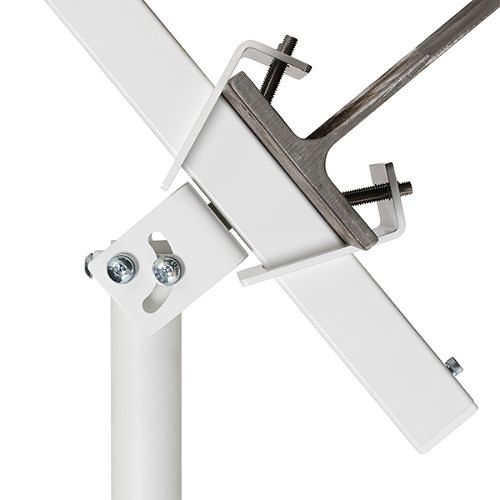 B-Tech BT5922/W Girder / Purlin Mount for Use with 38mm Diameter Poles, White