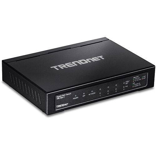 TRENDnet TPE-TG611 6-Port Gigabit PoE+ Switch, 65W