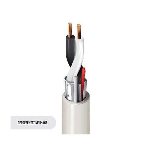 Belden 4500FE.00500 22-2 Stranded BC Shielded Security and Commercial Audio Cable, Polypropylene Insulation, LSZH Jacket with Ripcord, 500m Reel, Gray