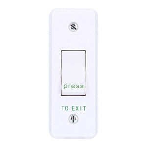 CDVI RTE002S Plastic Exit Button, Narrow, Surface Mount, (Replaces RTE002F)