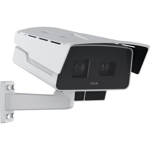 AXIS P1518-LE Two Sensor Box Camera with 8MP at 30 fps Wide-Angle Image Sensor and 2MP at 60 fps Close-up View Sensor, 5.85mm Lens