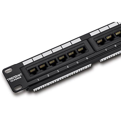 TRENDnet TC-P24C6 24-Port CAT6 Unshielded Patch Panel
