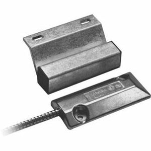 Aritech 2202AU LCXB Overhead Door Floor-Mount Contact, Stainless-Steel Cable