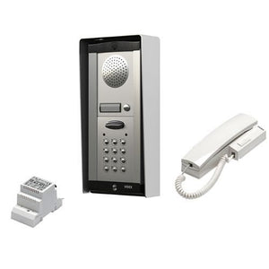 Videx DK8K-1S 8000 Series, 1-Button Audio Intercom with Keypad Kit Including Power Supply Unit
