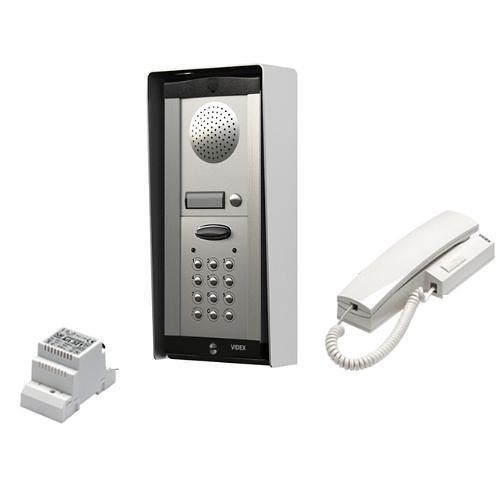 Videx DK8K-1S 8000 Series, 1-Button Audio Intercom with Keypad Kit Including Power Supply Unit