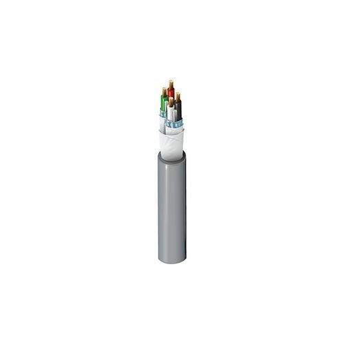 Belden 5541P1 0101000 22/2 Stranded BC Shielded Security and Audio Cable, CM, 1000', Black