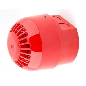 Klaxon PSB-0221 Sonos Beacon, Red Shallow Base, 9-60VDC, Red Lens, (Replaces PSB-0009)