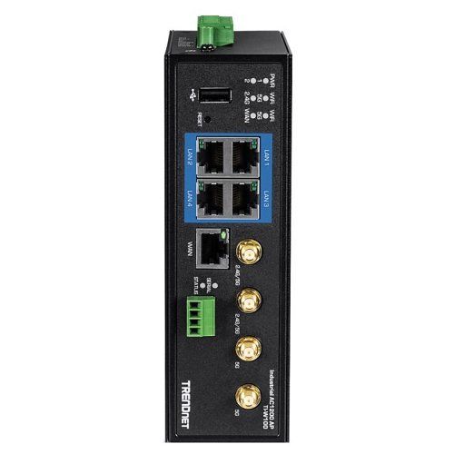 TRENDnet TI-W100  Industrial AC1200 Wireless Dual Band, 4Gb Port Router
