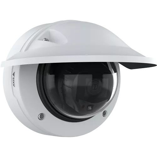 AXIS P3277-LVE P32 Series 5MP Outdoor Dome IP Camera with Built-In Microphone, 3.0-8.5mm Varifocal Lens, AI Powered, OptimizedIR