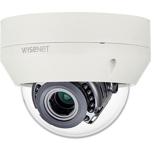 Hanwha HCV-6070RP/EX HD Plus Series, 2MP WDR HDoC Dome Camera, 3.2-10mm Motorized Lens, IR 30M, IP66, White