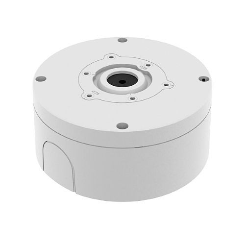 Hanwha SBO-140WW Back Box for QNO-C8083R/C9083R, ANO-L6012R/22R/82R and ANO-L7012R/22R/82R, Aluminum, White