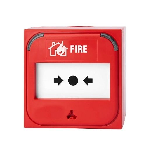 Ziton ZP886R ZP7 Series Intelligent Addressable Manual Call Point, Surface / Flush Mounting, Flame Retardent ABS, IP41, Red