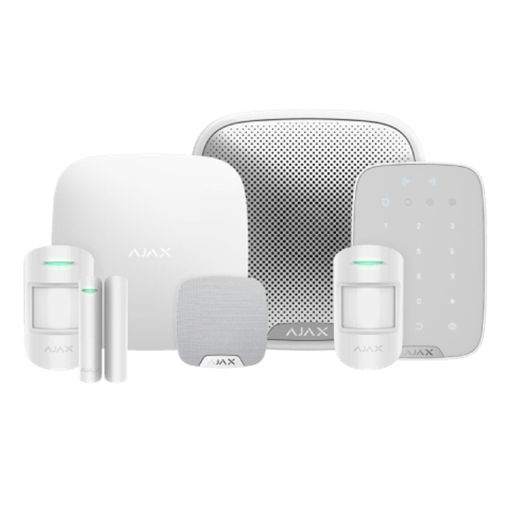 Ajax 35655.118.WH1.V2 Kit 5 Wireless Baseline with Hub2 4G, White