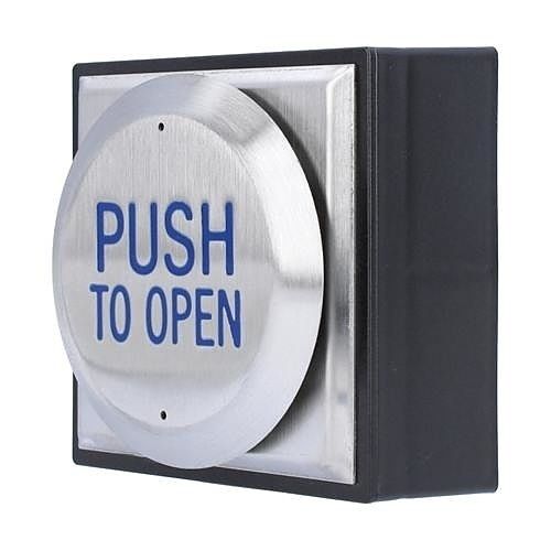 CDVI RTEPTO Large all-active PUSH TO OPEN Exit Button, Surface Mount