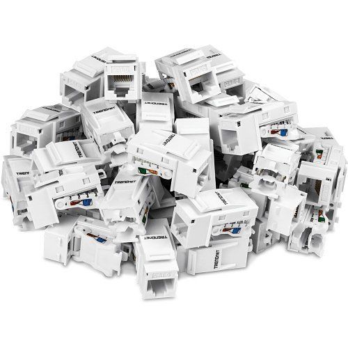 TRENDnet TC-K50C6 CAT6 Keystone Jack, 50-Pack