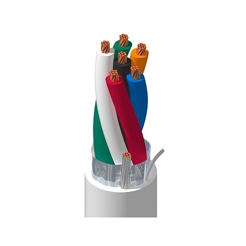 Belden 4304FE.00500 18-6 Stranded Shielded BC Security and Commercial Audio Cable, Polypropylene Insulation, LSZH Jacket with Ripcord, 500m Reel, Gray