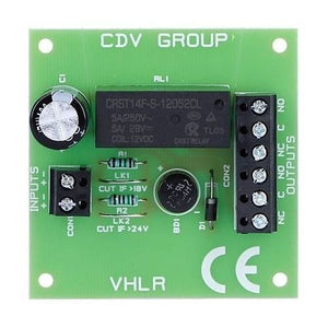 CDVI VHLR Relay 12-28vac/Dc 2 Pole C/O Relay