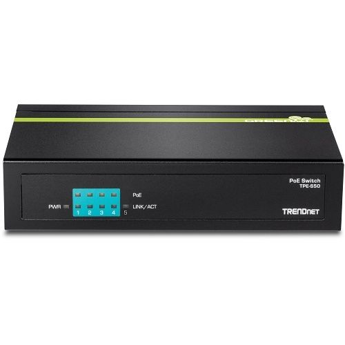 TRENDnet TPE-S50 6-Port Fast Ethernet PoE+ Switch, 60W, (Replaces TPE-S50)