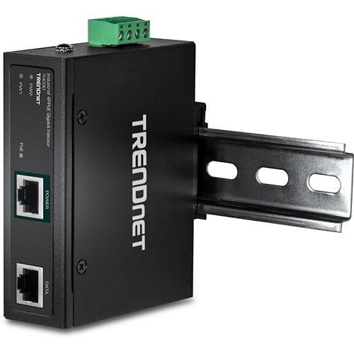 TRENDnet TI-IG90 Hardened Industrial 90w Gigabit 4pPoE Injector,4-Pair Power Over Ethernet, PoE(15.4w), PoE Ip30, Din-Rail/Wall Mount Included, 4-Pair PoE Up To 100m