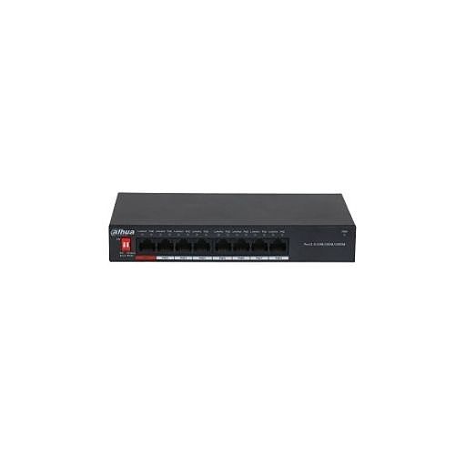 Dahua DH-PFS3008-8GT-96-V2 8-Port Unmanaged Desktop Switch with 8-Port PoE, Black