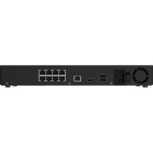 Ajax 160667.122.BL1 NVR H2D8PAC for 16-Channel (8EU), Plug Type G, Black