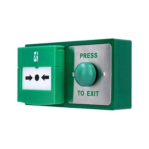 CDVI DBB-22-04 Combined Green Dome RTE and Resettable Emergency Release