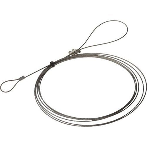 AXIS 5801-971 Universal safety wire for indoor and outdoor use with fixed and adjustable loop, 3 m, 5 pcs., stainless steel