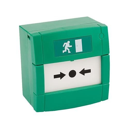 KAC M3A-G000SG-STCK-12 MCP Indoor Series, Manual Call Point, EN54-11 Certified Surface Mount, Green