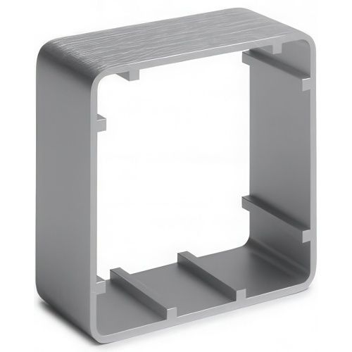 STP STP-SPB-SS Surface Single-Gang Shroud, Aluminium, Stainless Steel
