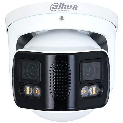 Dahua DH-IPC-PDW5849-A180-E2-ASTE WizMind Series, 2×4MP Full-color 180° Duo Splicing IP Eyeball Camera, 3.6mm Fixed Lens, IP67, PAL