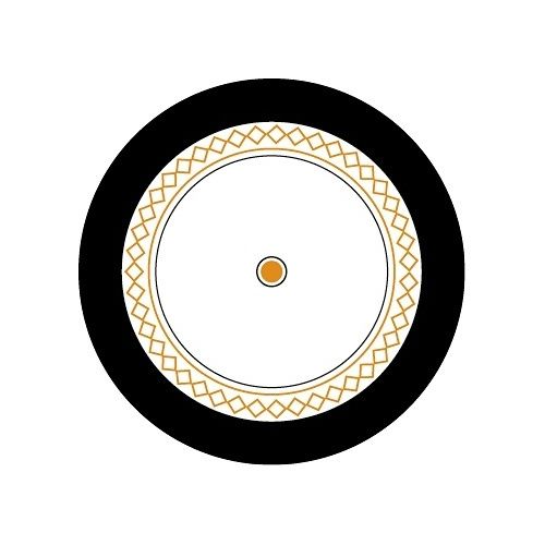 Quality Connectivity RG59LSF/1 Solid Copper Coax Cable RG59 with LSF Sheath, 75 Ohm, 100m, Black