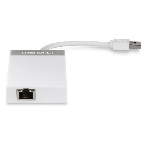 TRENDnet TU3-ETGH3 USB 3.0 to Gigabit Adapter with USB Hub