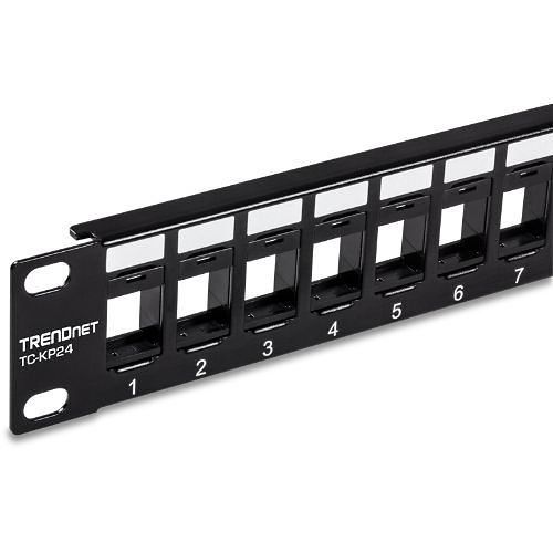 TRENDnet TC-KP24 24-Port Blank Keystone 1U Patch Panel