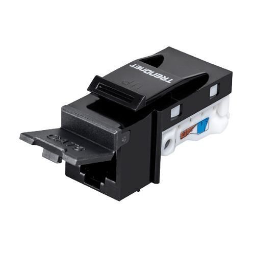 TRENDnet TC-K25C6BK CAT6 Keystone Jack, 25-Pack, Black