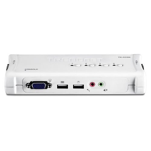 TRENDnet TK-409K 4-Port USB KVM Switch Kit with Audio