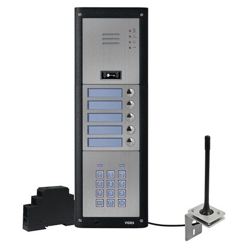 Videx GSM4KCR-1S/4G 4000 Series 1-Button 4G GSM Audio Kit and Keypad, Surface Mount